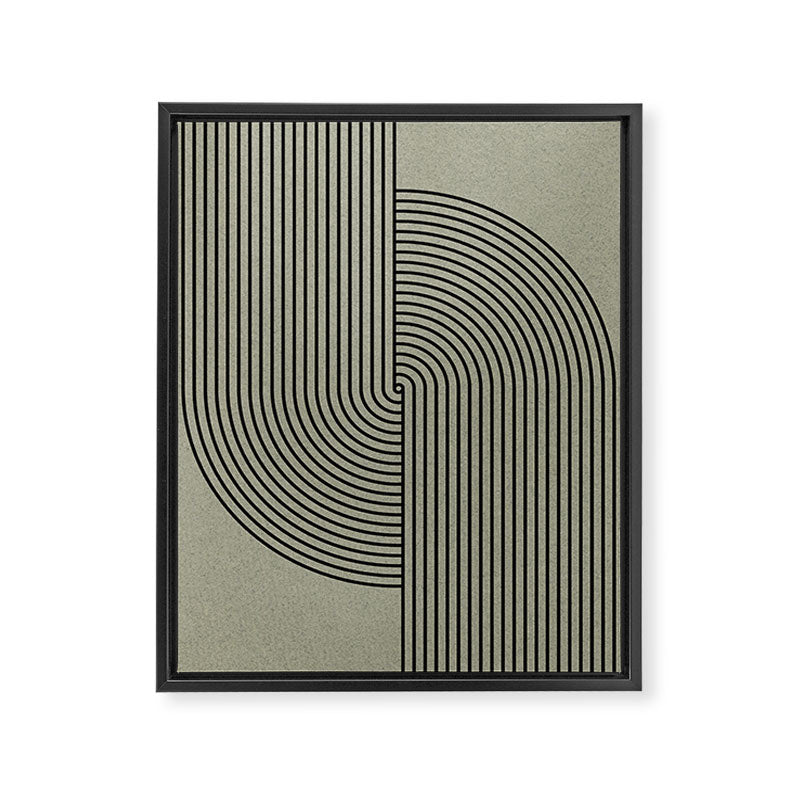 Retro Balance Green Concept Framed Canvas Print Gallery Image 6