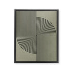 Retro Balance Green Concept Framed Canvas Print Gallery Image 6