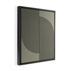 Retro Balance Green Concept Framed Canvas Print Gallery Image 2