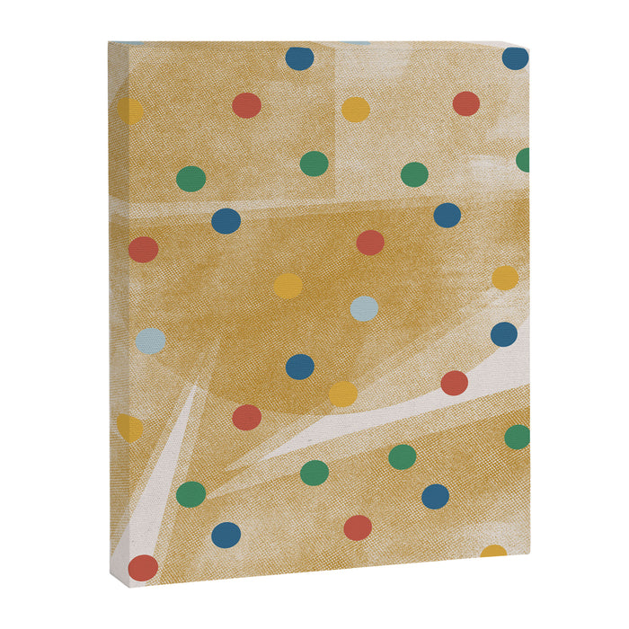Retro Dots Graphic  Canvas Print Gallery Image 1