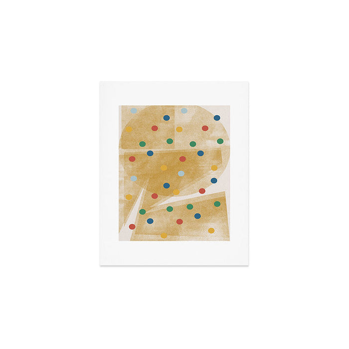 Retro Dots Graphic  Art Print Gallery Image 1