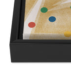 Retro Dots Graphic  Framed Canvas Print Gallery Image 3