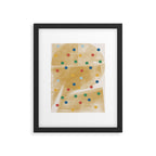Retro Dots Graphic  Framed Art Print Gallery Image 5
