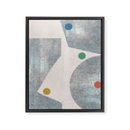 Retro Dots No.1 Framed Canvas Print Gallery Image 6