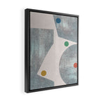 Retro Dots No.1 Framed Canvas Print Gallery Image 2