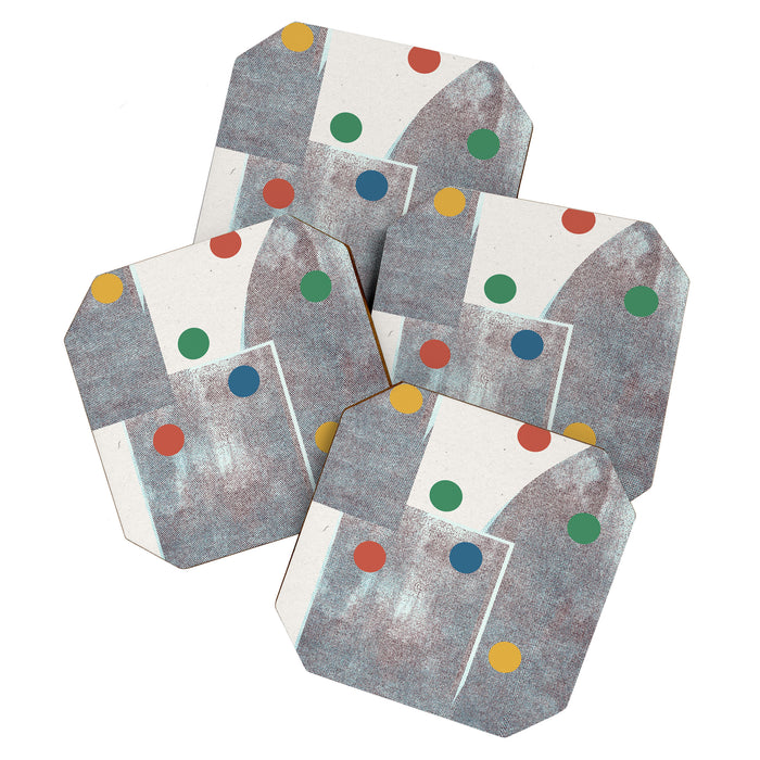 Retro Dots No.2 Coaster Gallery Image 1