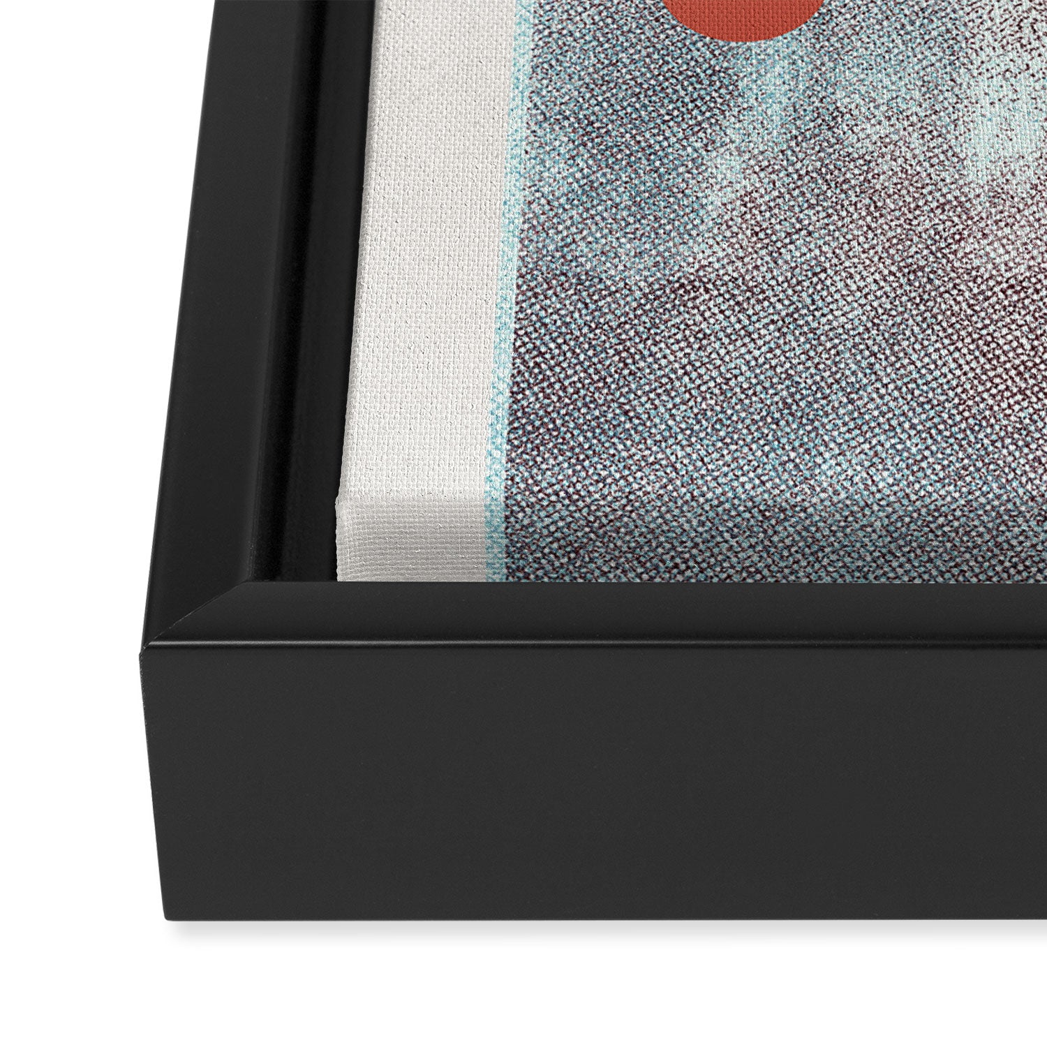 Retro Dots No.2 Framed Canvas Print Gallery Image 3