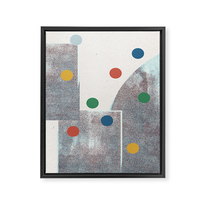 Retro Dots No.2 Framed Canvas Print Gallery Image 6
