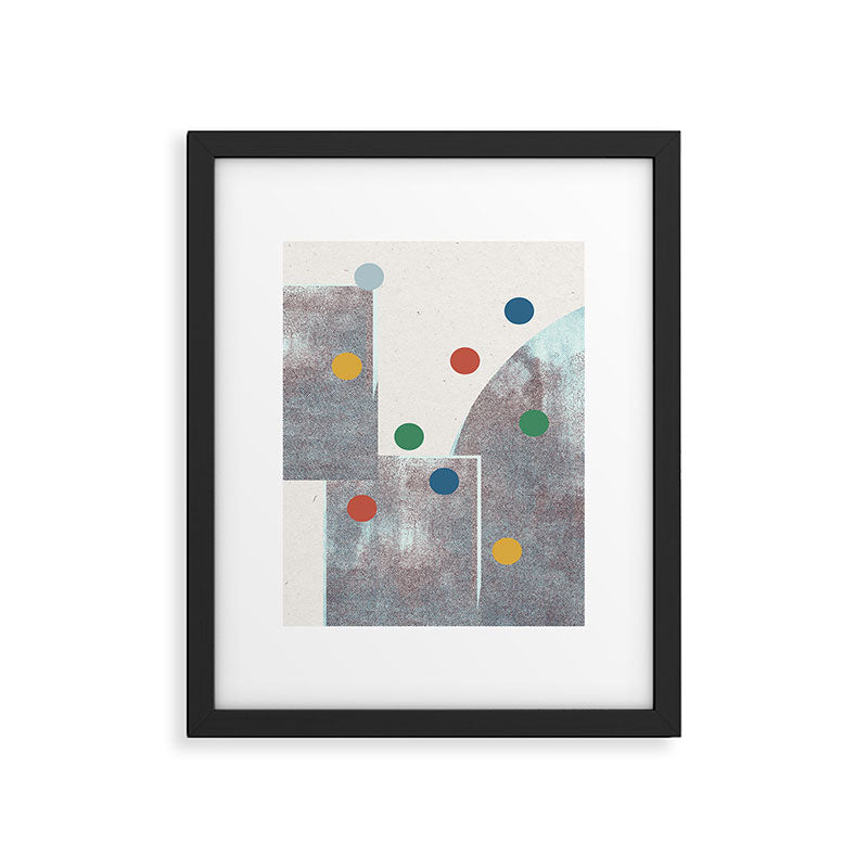 Retro Dots No.2 Framed Art Print Gallery Image 5