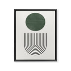 Retro Geo Composition Framed Canvas Print Gallery Image 6