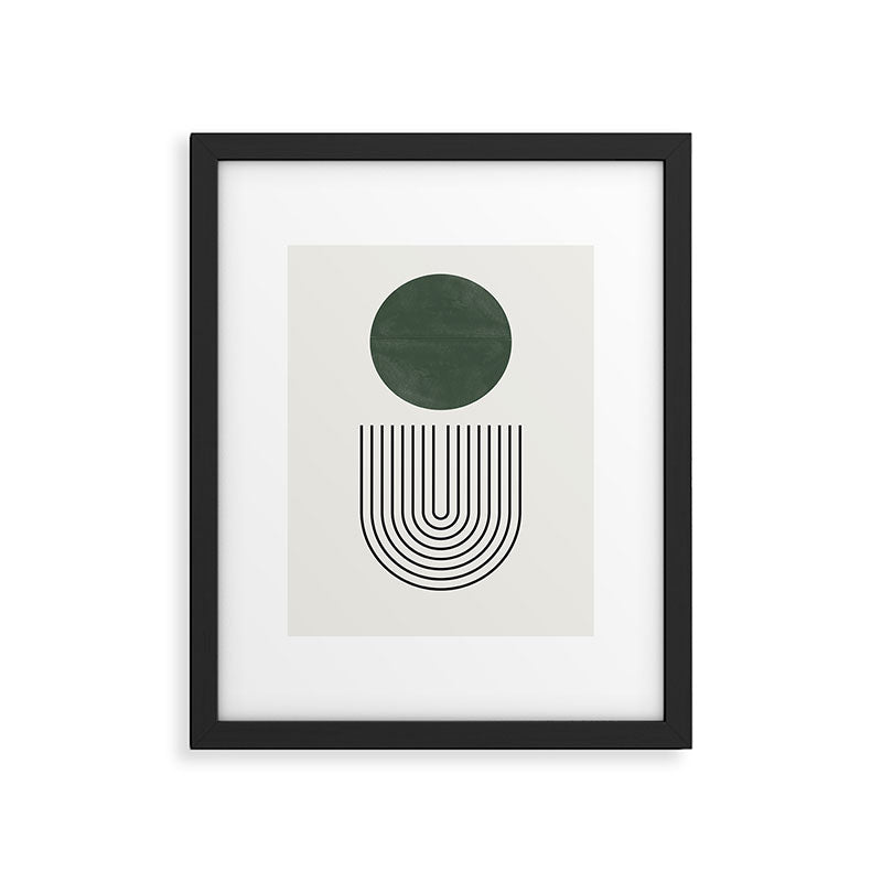 Retro Geo Composition Framed Art Print Gallery Image 5