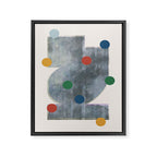 Retro Geo Form  Framed Canvas Print Gallery Image 6