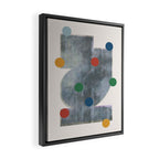 Retro Geo Form  Framed Canvas Print Gallery Image 2