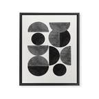 Retro Graphic Mid Century Modern Framed Canvas Print Gallery Image 6