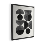 Retro Graphic Mid Century Modern Framed Canvas Print Gallery Image 2