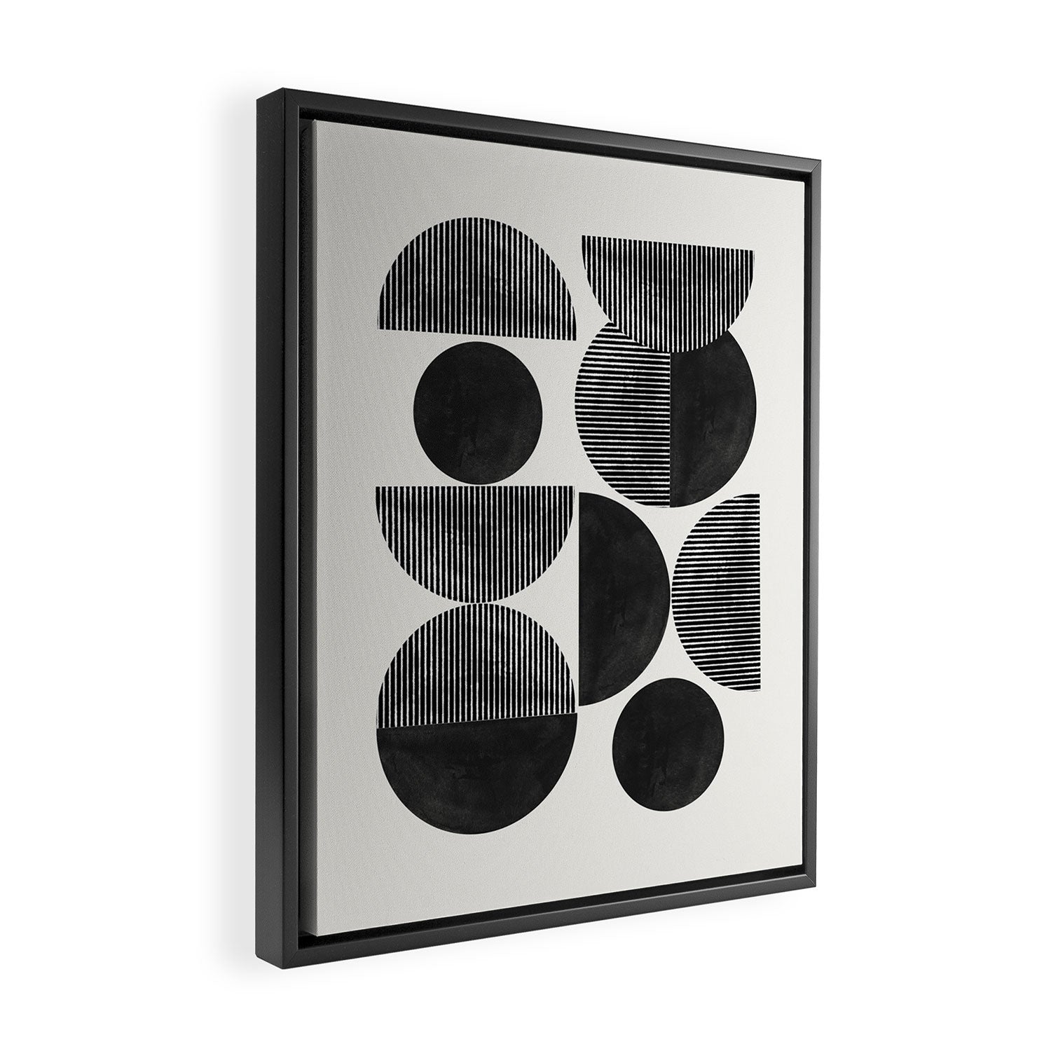 Retro Graphic Mid Century Modern Framed Canvas Print Gallery Image 2