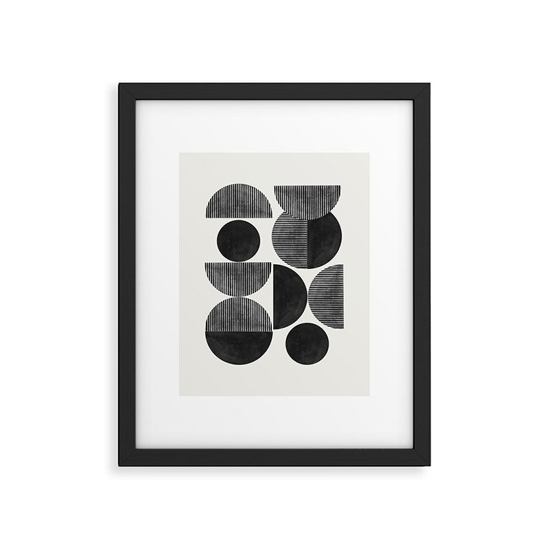 Retro Graphic Mid Century Modern Framed Art Print Gallery Image 5