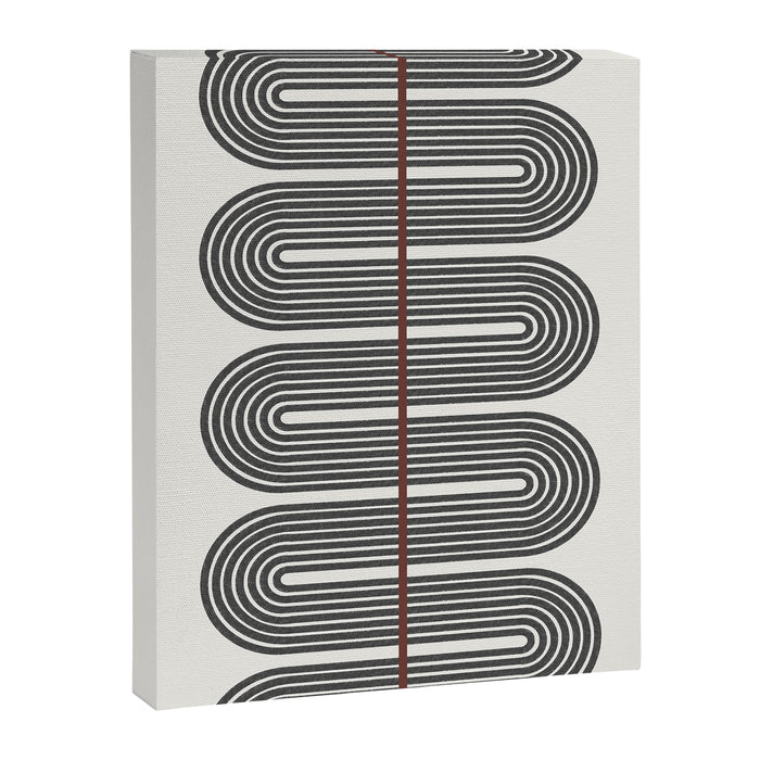 Retro, Mid-Century Line Art Canvas Print Gallery Image 1