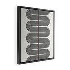 Retro, Mid-Century Line Art Framed Canvas Print Gallery Image 2