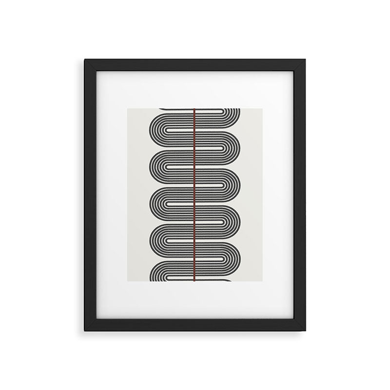 Retro, Mid-Century Line Art Framed Art Print Gallery Image 4