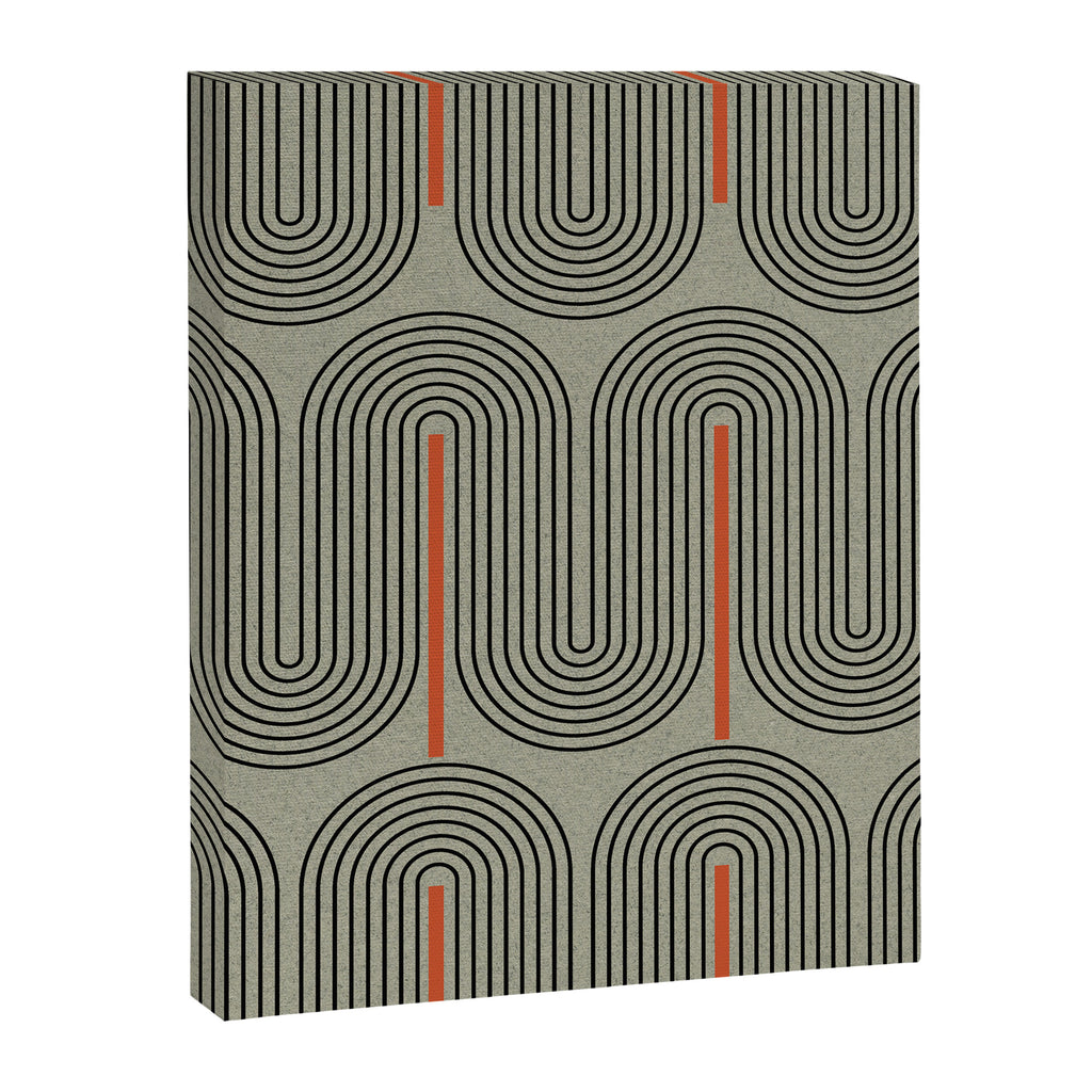 Retro Pattern Lines Canvas Print Gallery Image 6