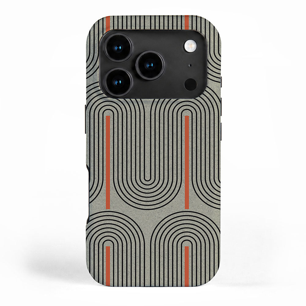 Retro Pattern Lines iPhone Case Gallery Image 1