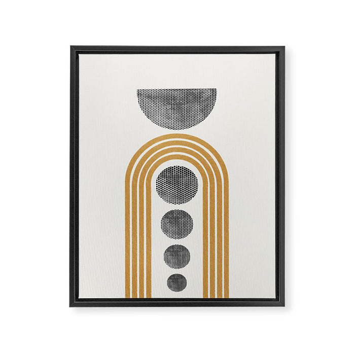 Retro Rainbow Framed Canvas Print Gallery Image 1
