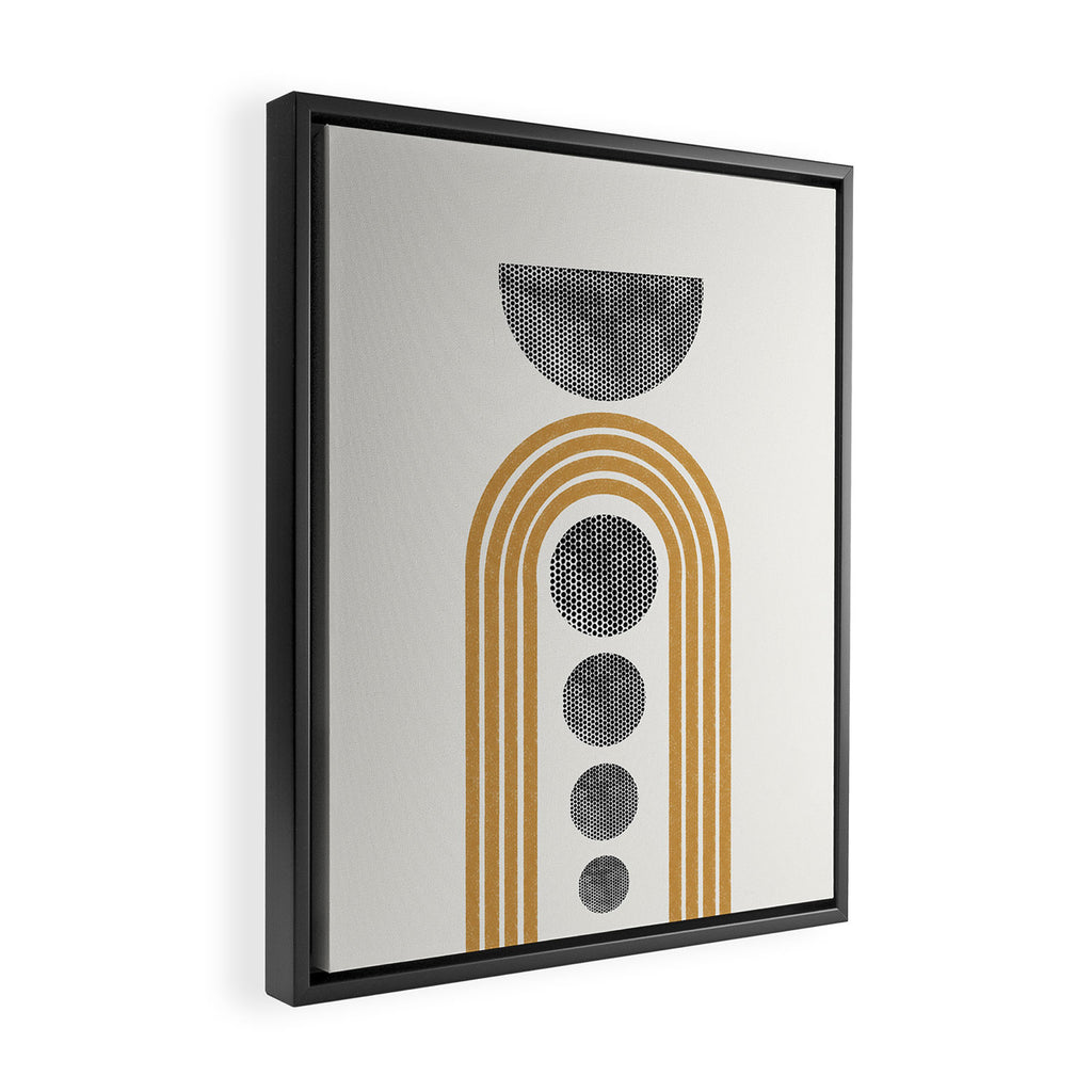 Retro Rainbow Framed Canvas Print Gallery Image 2
