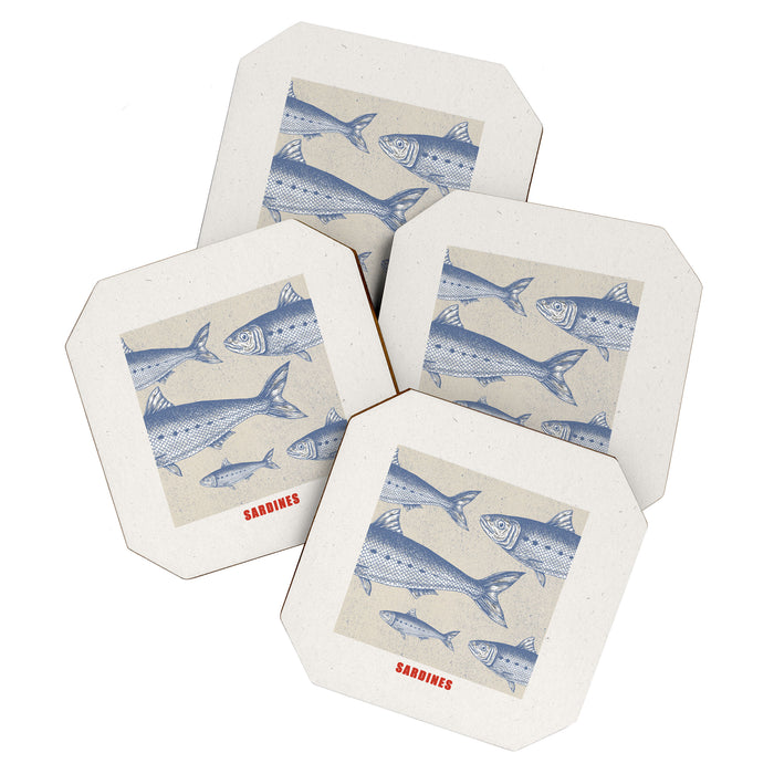 Retro Sardines Coaster Gallery Image 1