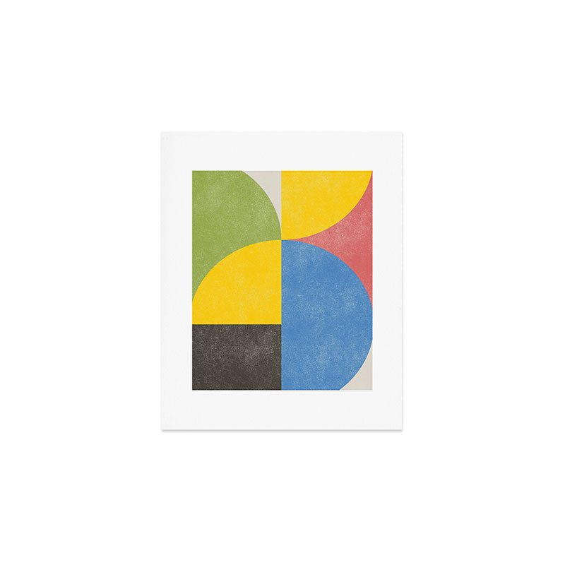 Retro Shapes Art Print Gallery Image 1