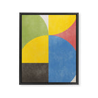 Retro Shapes Framed Canvas Print Gallery Image 6