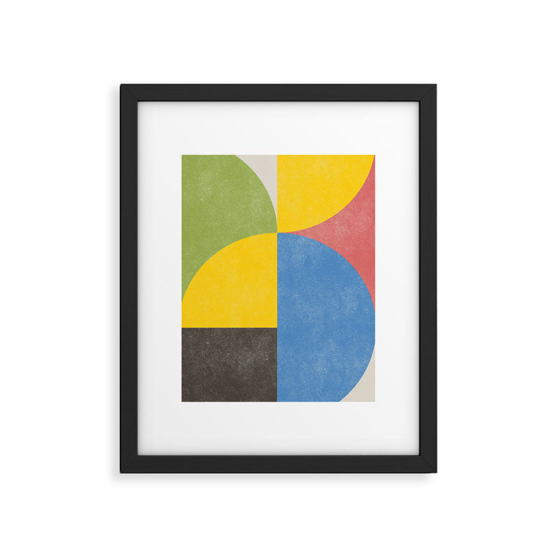 Retro Shapes Framed Art Print Gallery Image 5
