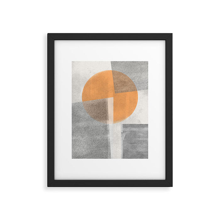 Retro Sun Graphic  Framed Art Print Gallery Image 1