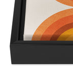 Retro Sun  Framed Canvas Print Gallery Image 3