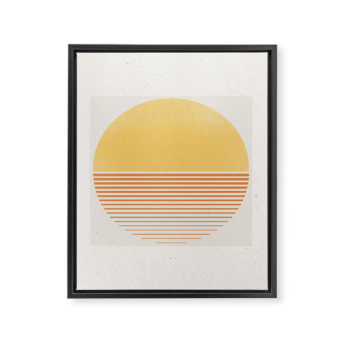 Retro Sunrise No 1  Framed Canvas Print Gallery Image 1