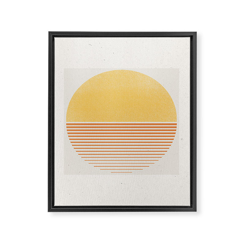 Retro Sunrise No 1  Framed Canvas Print Gallery Image 8
