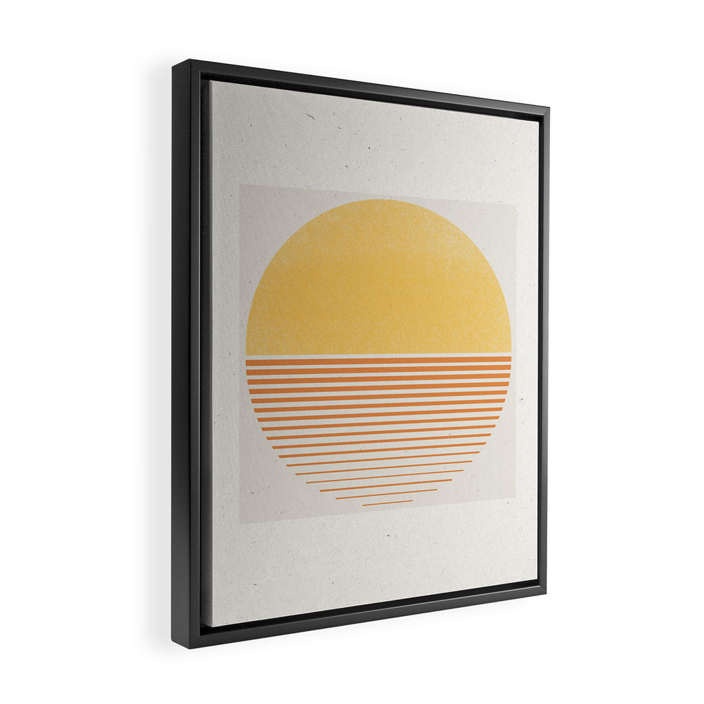 Retro Sunrise No 1  Framed Canvas Print Gallery Image 2