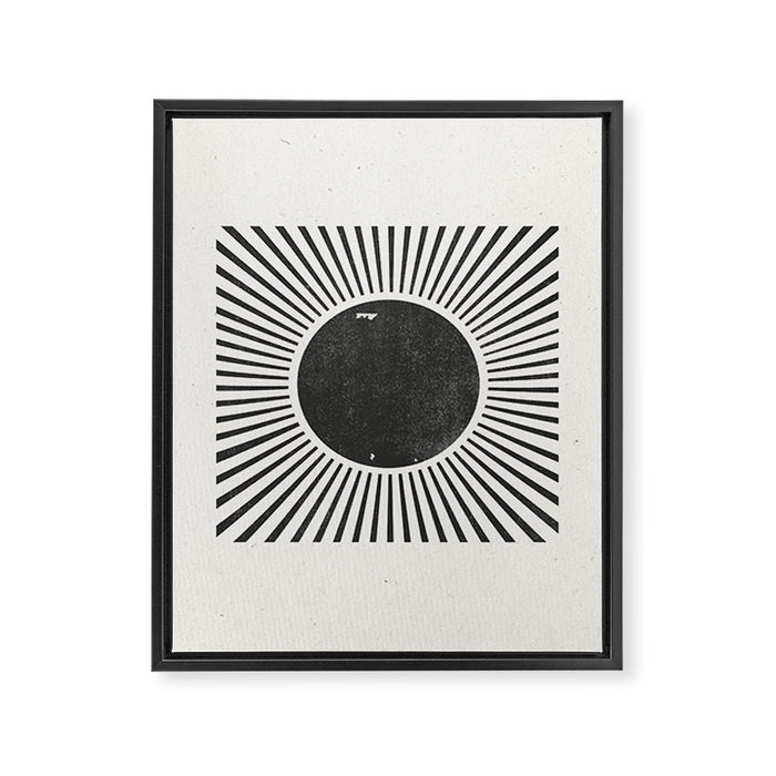 Retro Sunshine  No 2 Framed Canvas Print Gallery Image 1