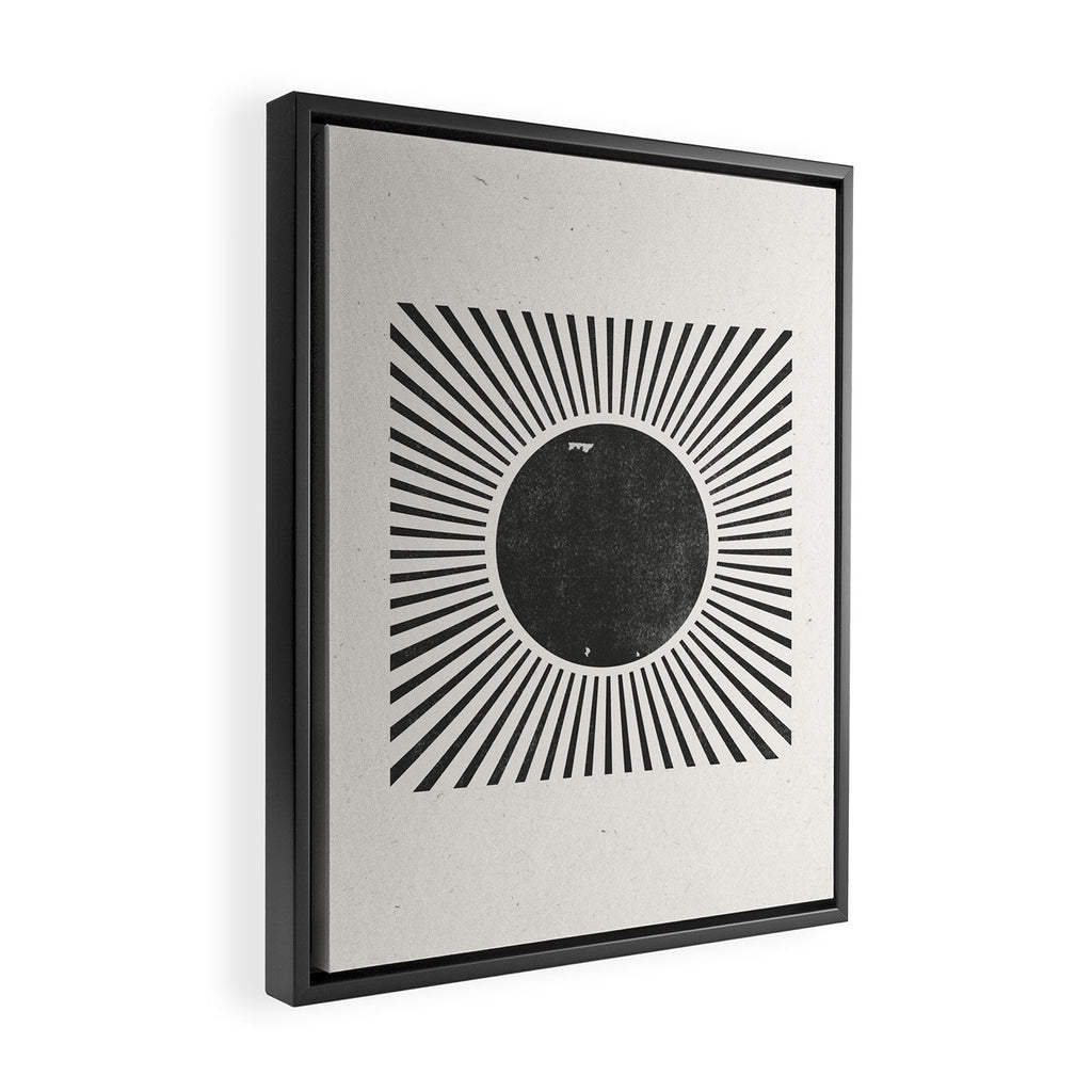 Retro Sunshine  No 2 Framed Canvas Print Gallery Image 2