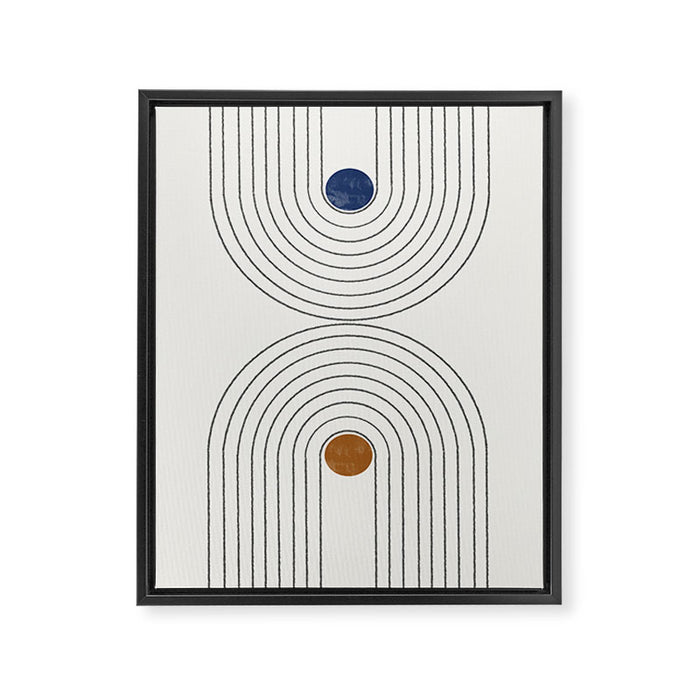 Retro Touch Framed Canvas Print Gallery Image 1