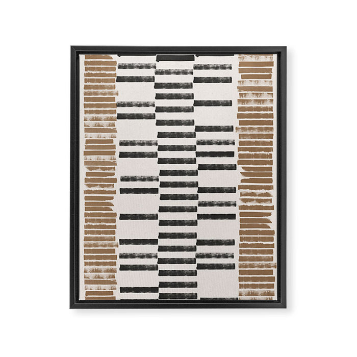 Rustic Organic Pattern Framed Canvas Print Gallery Image 1