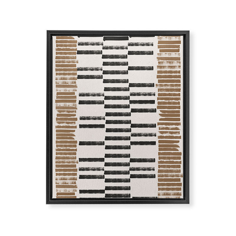 Rustic Organic Pattern Framed Canvas Print Gallery Image 6