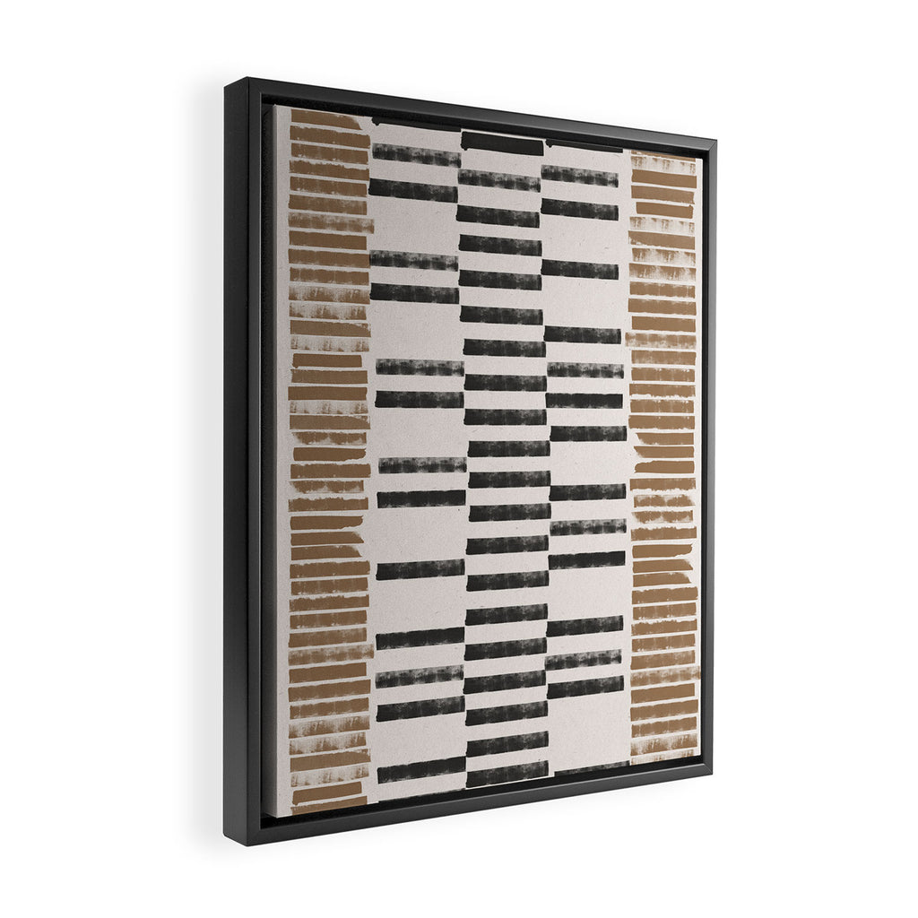 Rustic Organic Pattern Framed Canvas Print Gallery Image 2