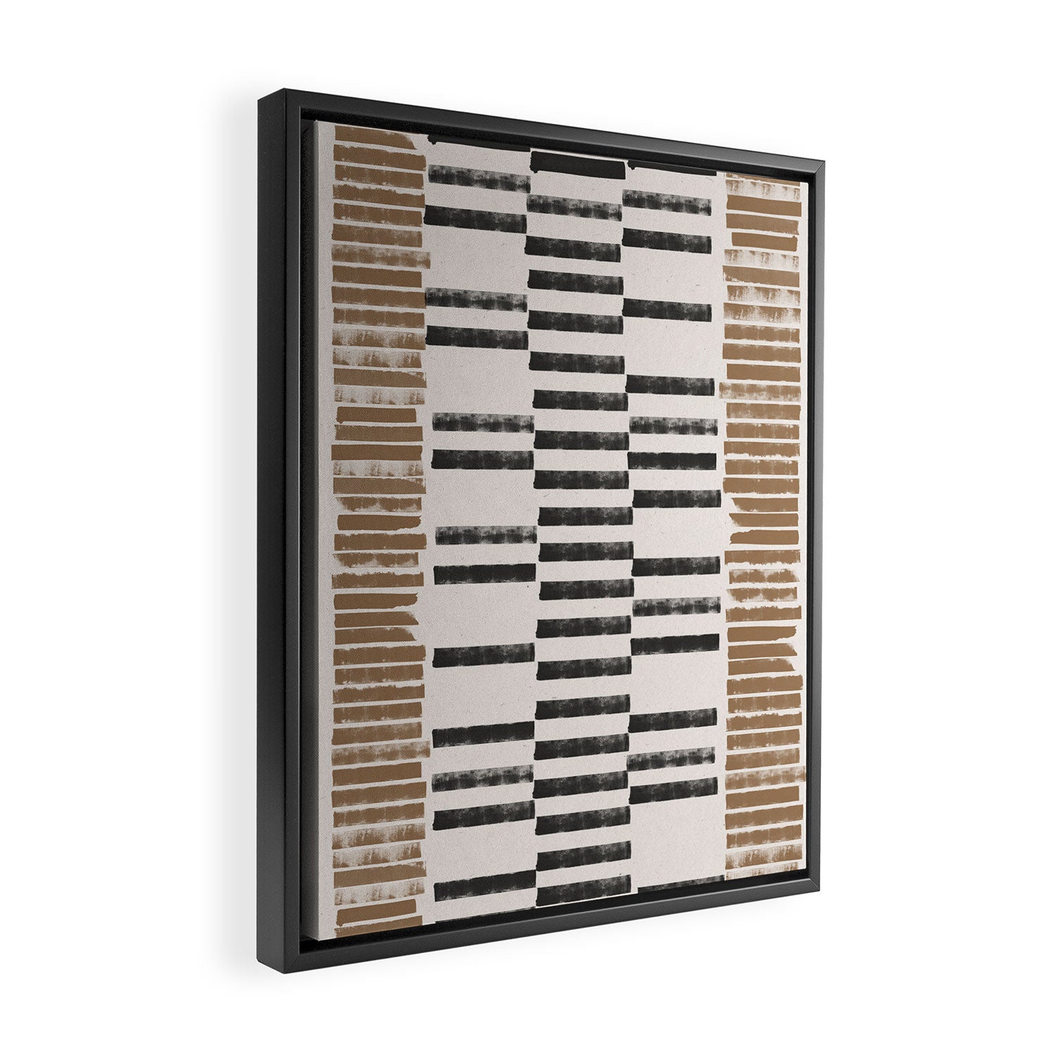 Rustic Organic Pattern Framed Canvas Print Gallery Image 2