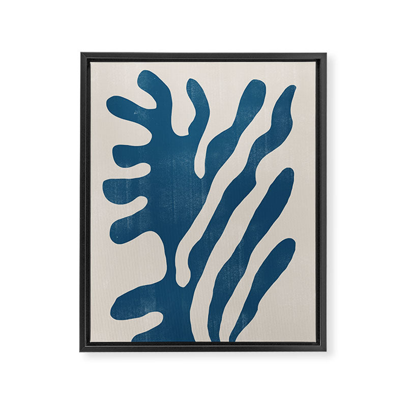 Seagrass Blue Watercolor Plant  Framed Canvas Print Gallery Image 6