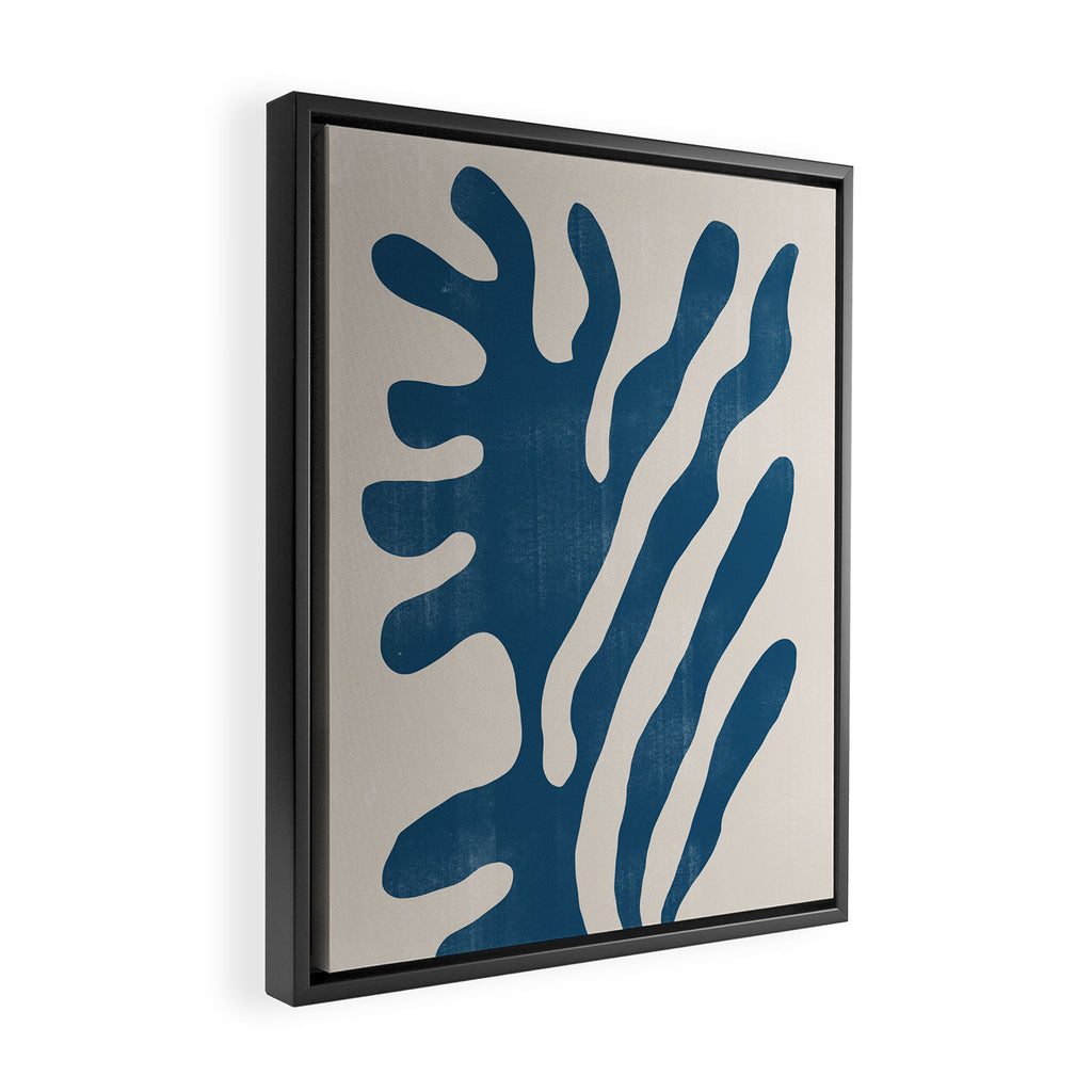 Seagrass Blue Watercolor Plant  Framed Canvas Print Gallery Image 2