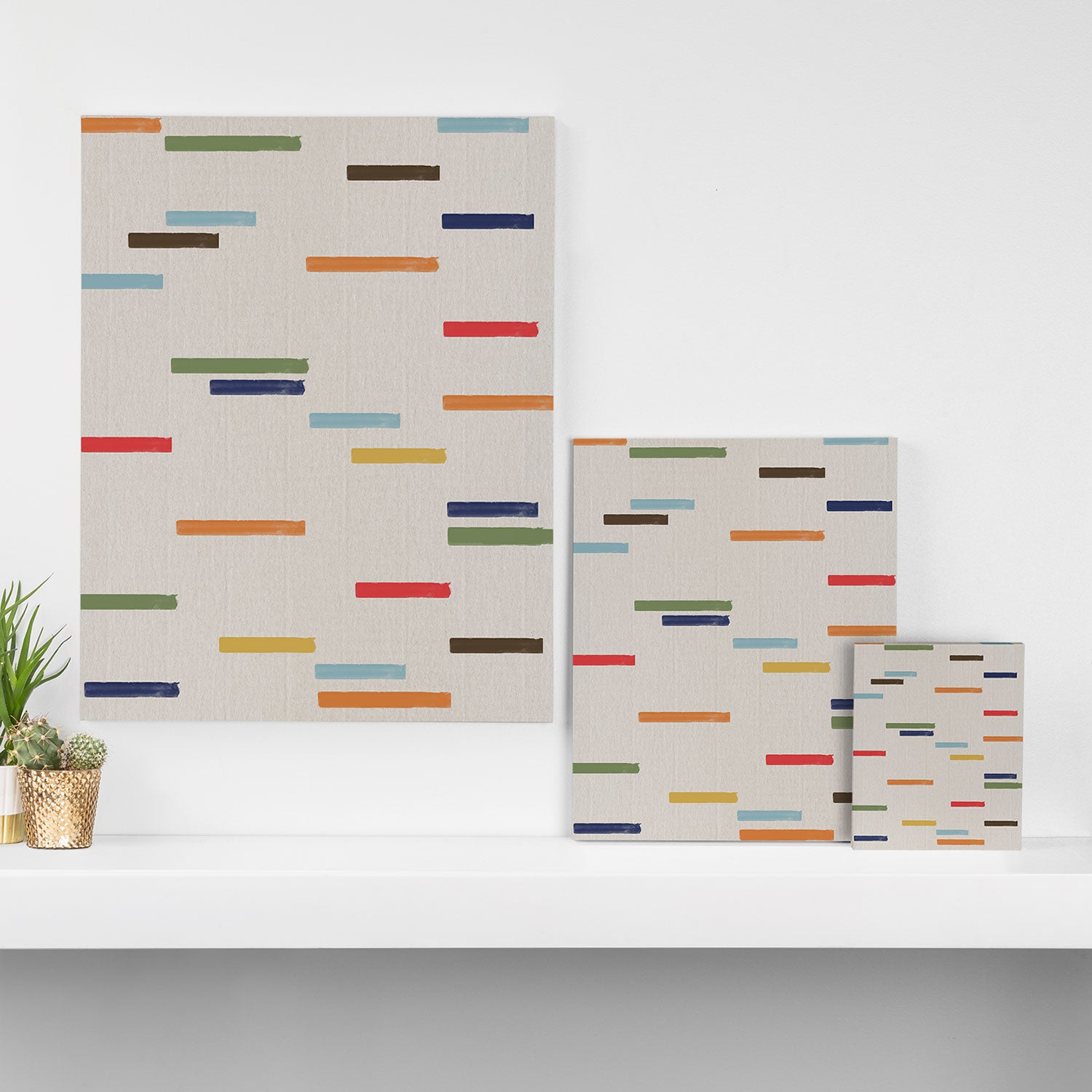 Simple Paper Modernist Art No.1 Canvas Print Gallery Image 3