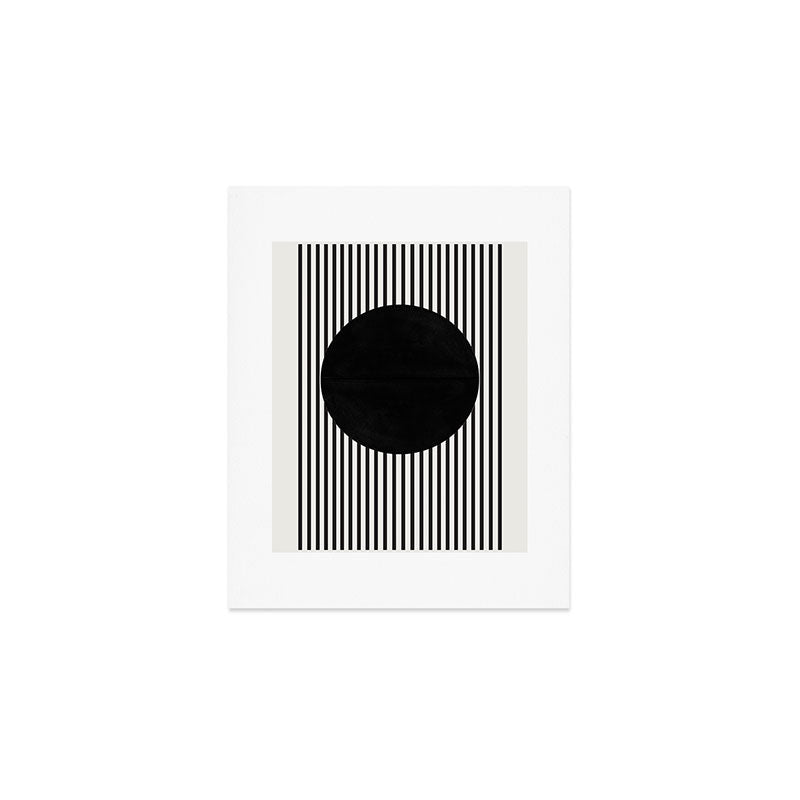 Stripes and Circle, Bauhaus Style  Art Print Gallery Image 1