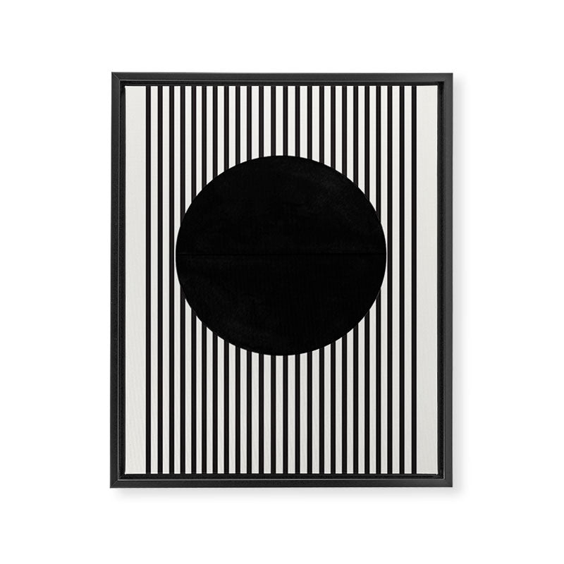 Stripes and Circle, Bauhaus Style  Framed Canvas Print Gallery Image 6