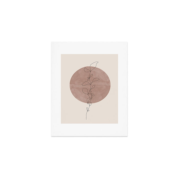 Sun and Flowers Line Art Art Print Gallery Image 1